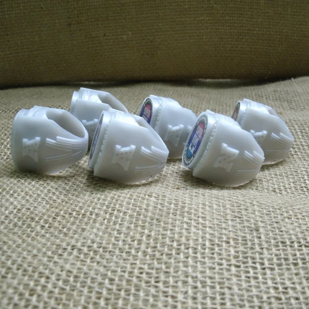 Super Bowl LX Plastic Novelty Rings Set of 6